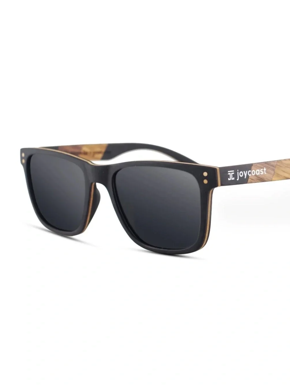 Joycoast Terra Wayfinder in Ebony Zebrawood Handcrafted Wood Sunglasses